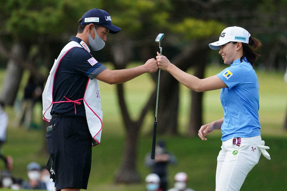 【画像・写真】21年初戦　渋野日向子は1アンダー発進「最終的に1アンダーで回れて良かった」