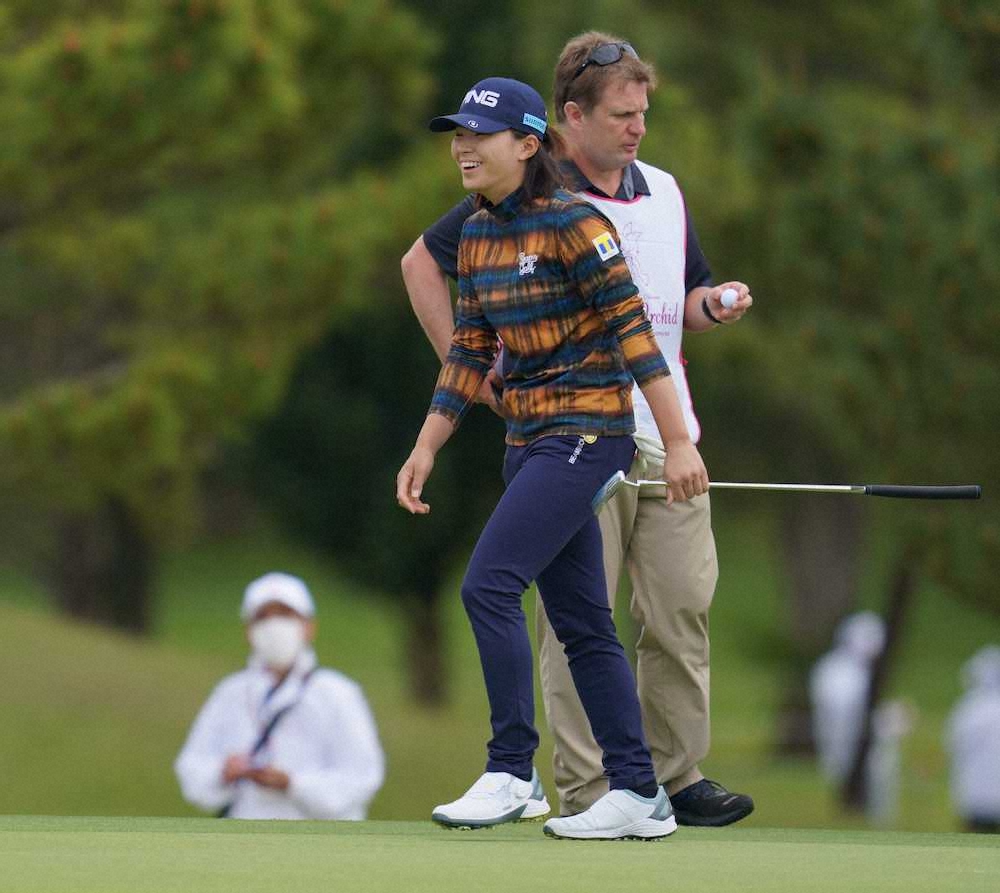 【画像・写真】【渋野日向子に聞く】今日の“しぶこ採点”は辛口　「30～40点」　パー5のバーディーはゼロ