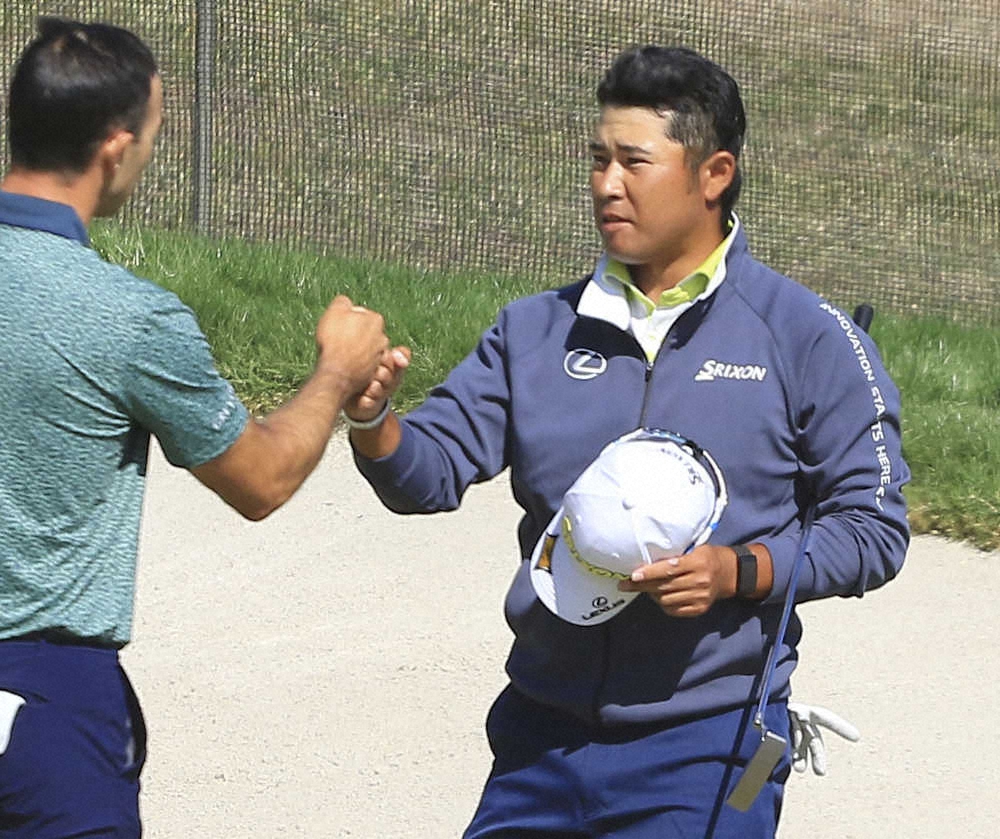 【画像・写真】松山は18位　強風下で粘った、ショット手応え「徐々に良くなっている」