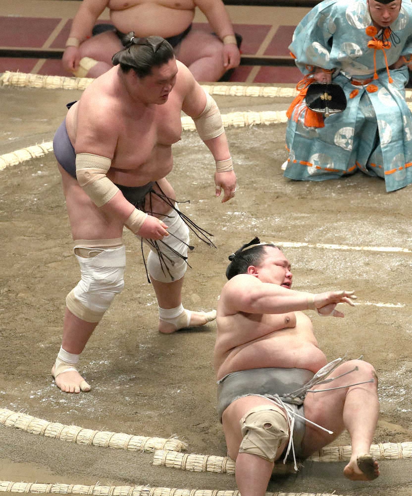 【画像・写真】照ノ富士、大関復帰へ「M8」過去3勝3敗の難敵・北勝富士下して完勝発進