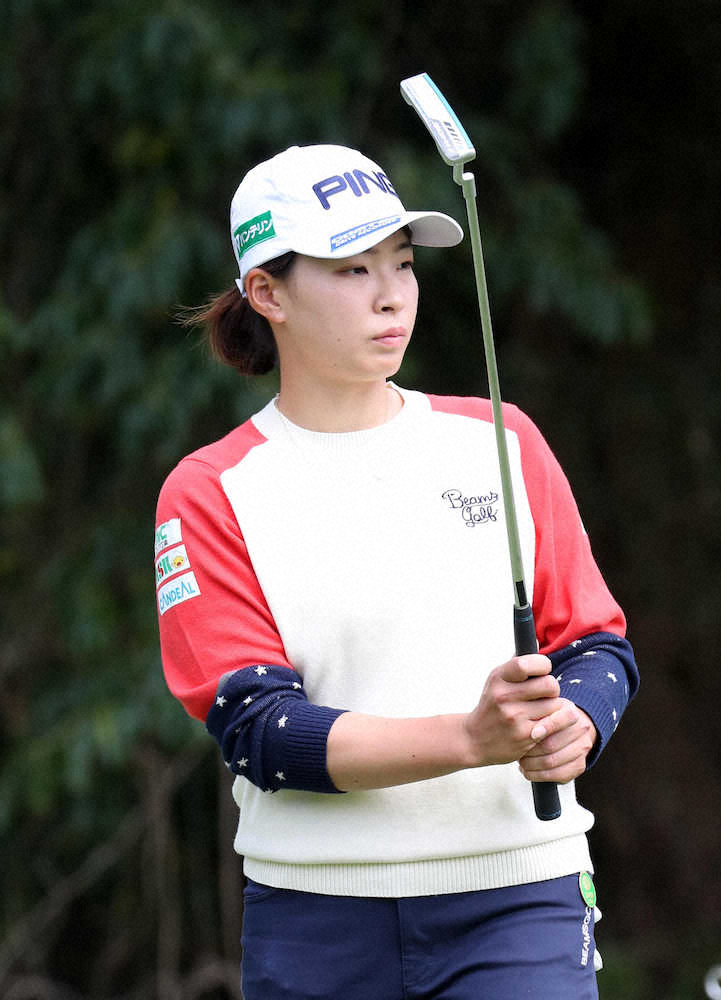 【画像・写真】渋野日向子　1アンダーで後半へ　首位と4打差の暫定27位