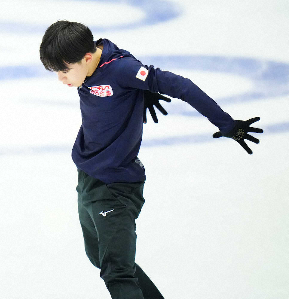 【画像・写真】宇野昌磨と鍵山優真がサブリンクで調整、羽生結弦は姿を見せず
