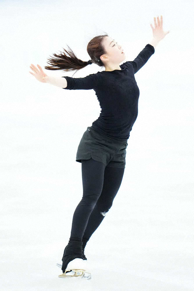 【画像・写真】紀平　脱力意識「気楽に」、初出場19年大会の出遅れ教訓に　24日女子SP