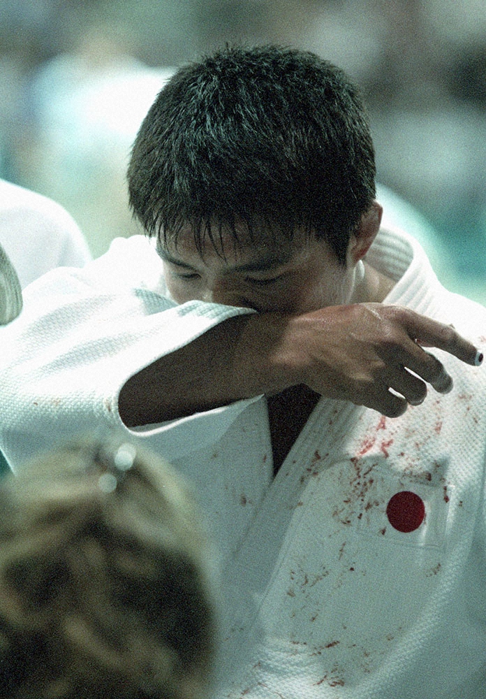 1996年アトランタ五輪の決勝でブーラに敗れて金メダルを逃し、涙の古賀稔彦さん