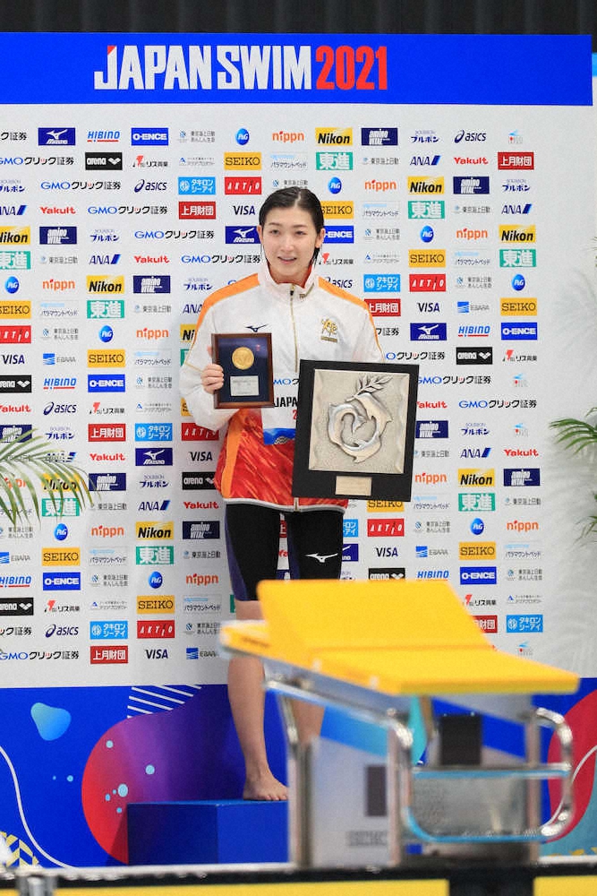 【画像・写真】池江璃花子　復活V＆五輪内定に涙止まらず「勝てるのはずっと先のことだと…努力は必ず報われる」