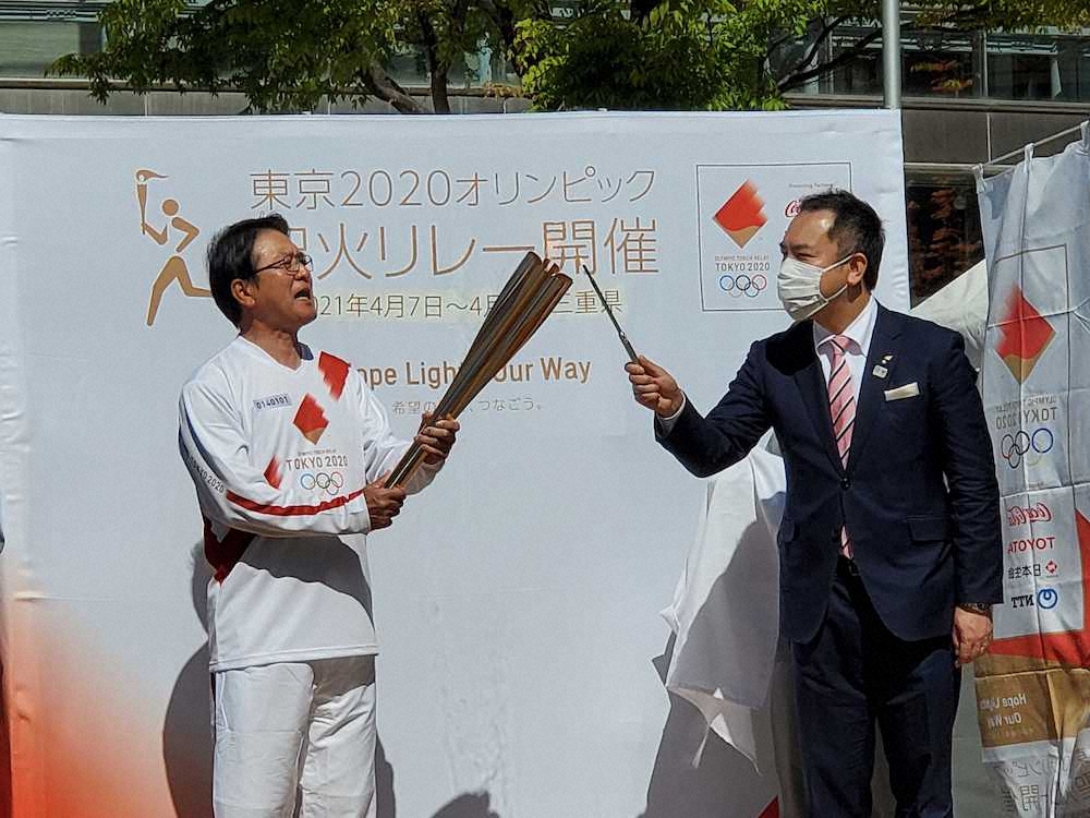 【画像・写真】瀬古利彦氏、聖火リレー参加　闘病中の息子へ「病気を吹き飛ばそうという思いで走った」