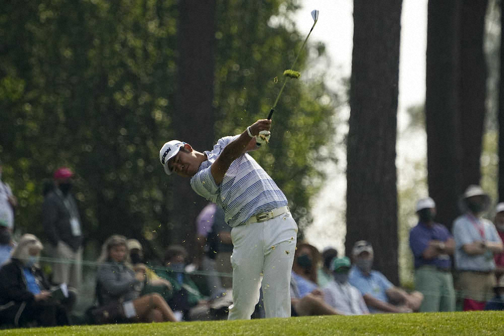 【画像・写真】松山英樹が単独首位でハーフターン　前半9ホールをボギーなしの3アンダー　「マスターズ」開幕