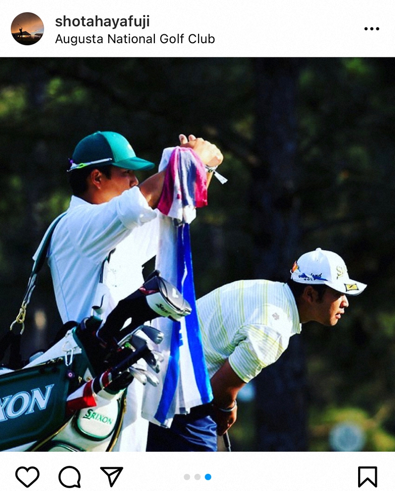 【画像・写真】早藤キャディー「実感が…」感謝の思い新た「松山プロとの初優勝をマスターズで出来たことを誇らしく」