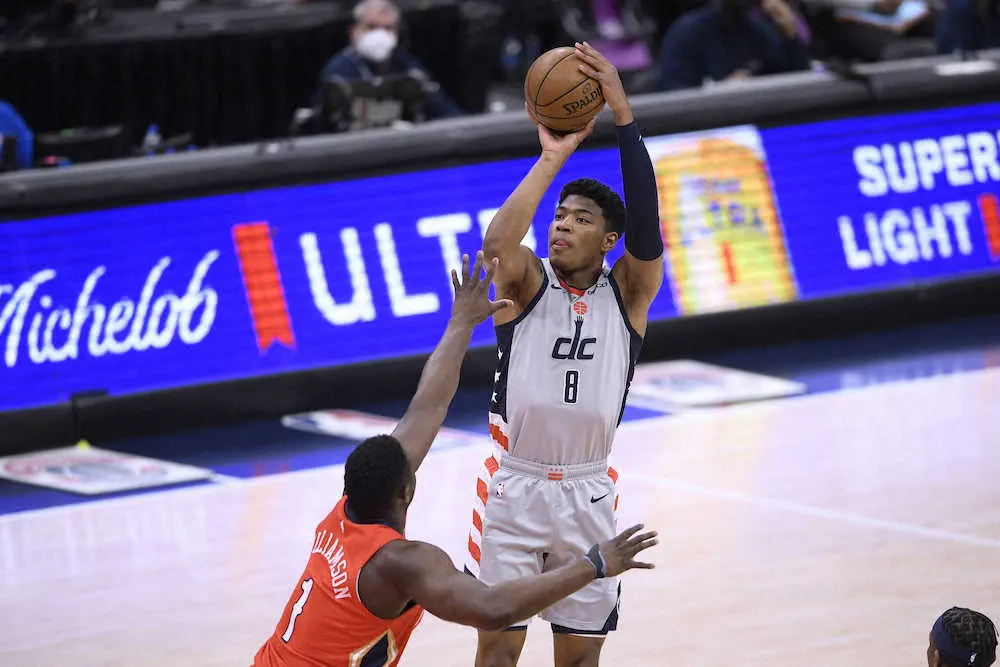 【画像・写真】ドラフト同期の八村とウィリアムソンがNBA初対決　延長で勝ったのはウィザーズ