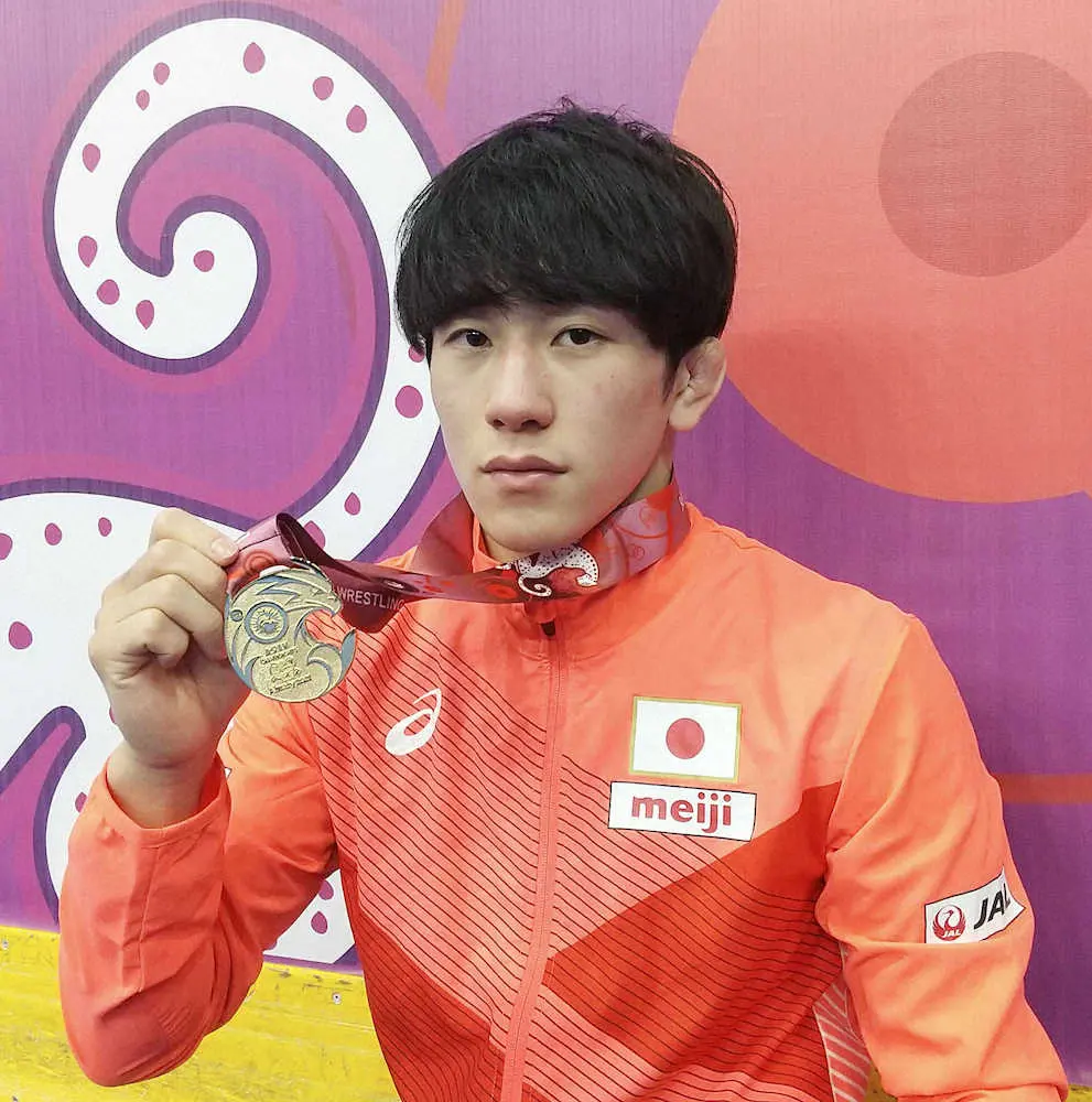【画像・写真】レスリングアジア選手権で乙黒拓斗が連覇「やってきたことは無駄じゃない」