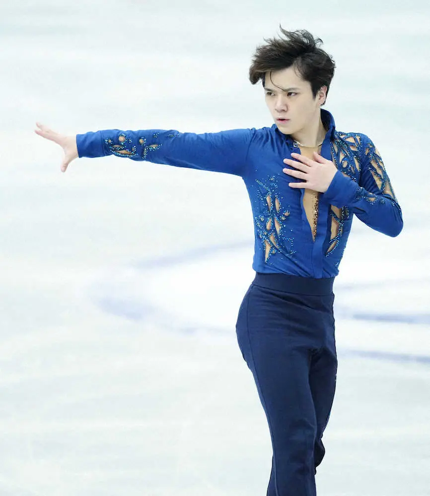 【画像・写真】宇野　大技「3回転半―4回転トーループ」失敗6位も前向く「挑戦していきたい」