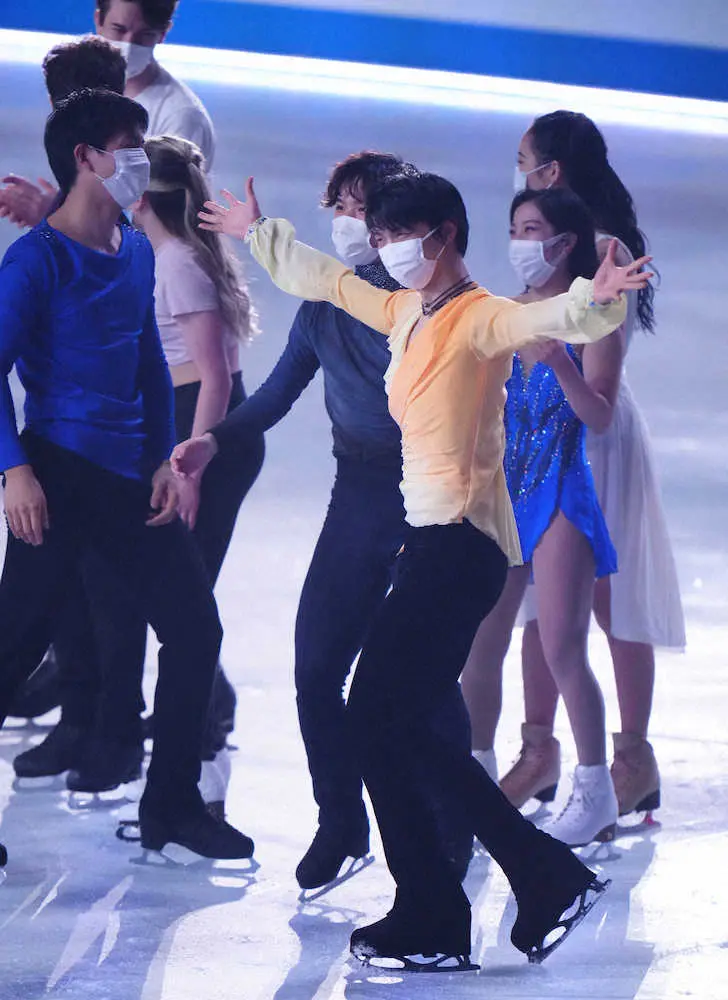 【画像・写真】羽生結弦「感謝」の舞でシーズン終了　「応援しているのではなく応援されている」