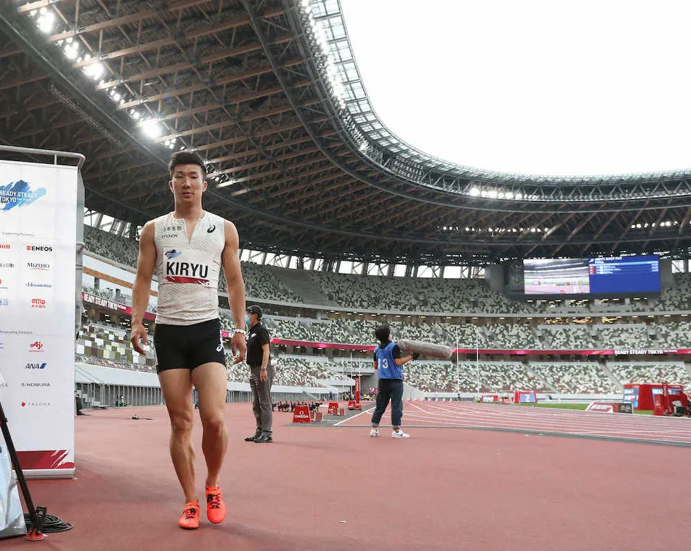 【画像・写真】桐生祥秀　東京五輪テスト大会でハプニング　100メートル予選でフライング失格「悔しい」