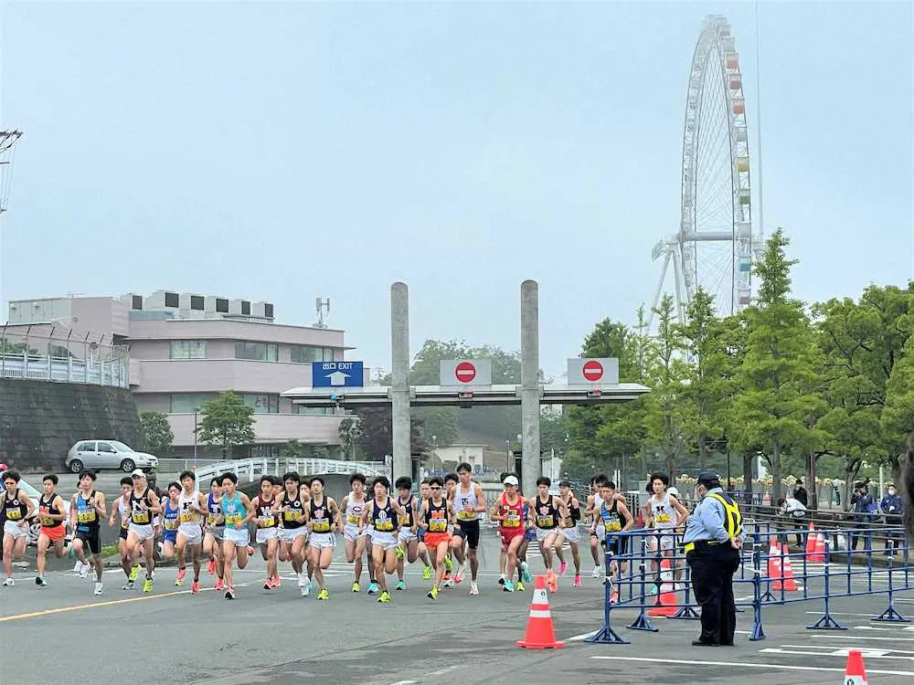 ＜関東学生対校選手権第1日＞よみうりランドで行われたハーフマラソン