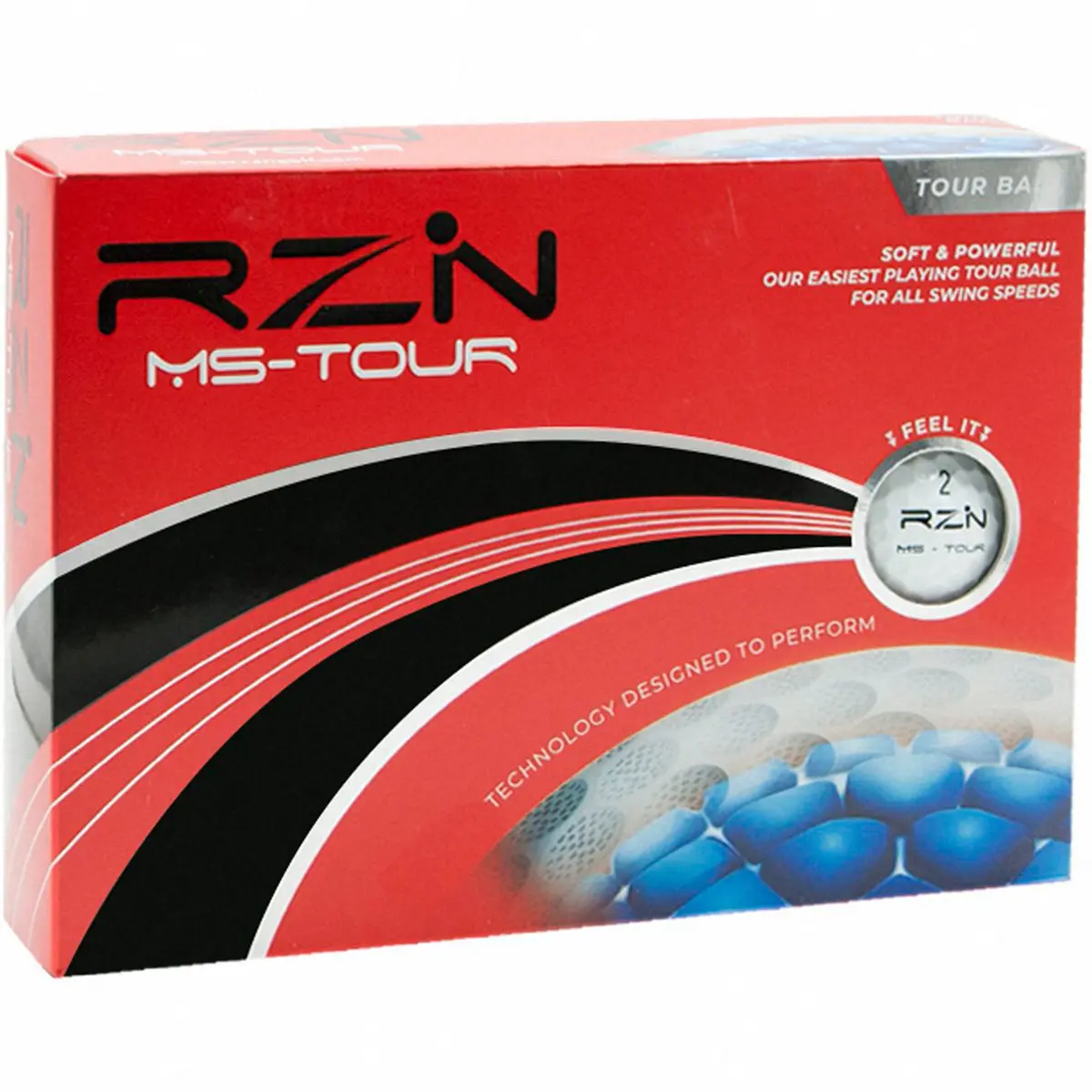 一般ゴルファーのヘッドスピードで最適なスピン量が得られる「RZN　MS-TOUR」