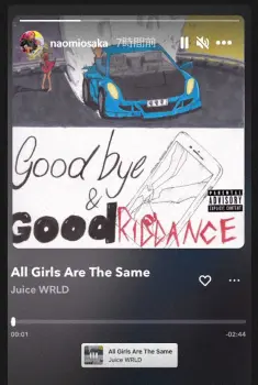 米国人ラッパーのアルバムジャケットが投稿された大坂のインスタグラム 意味は さよなら せいせいするわ 本人インスタグラムから スポニチ Sponichi Annex スポーツ