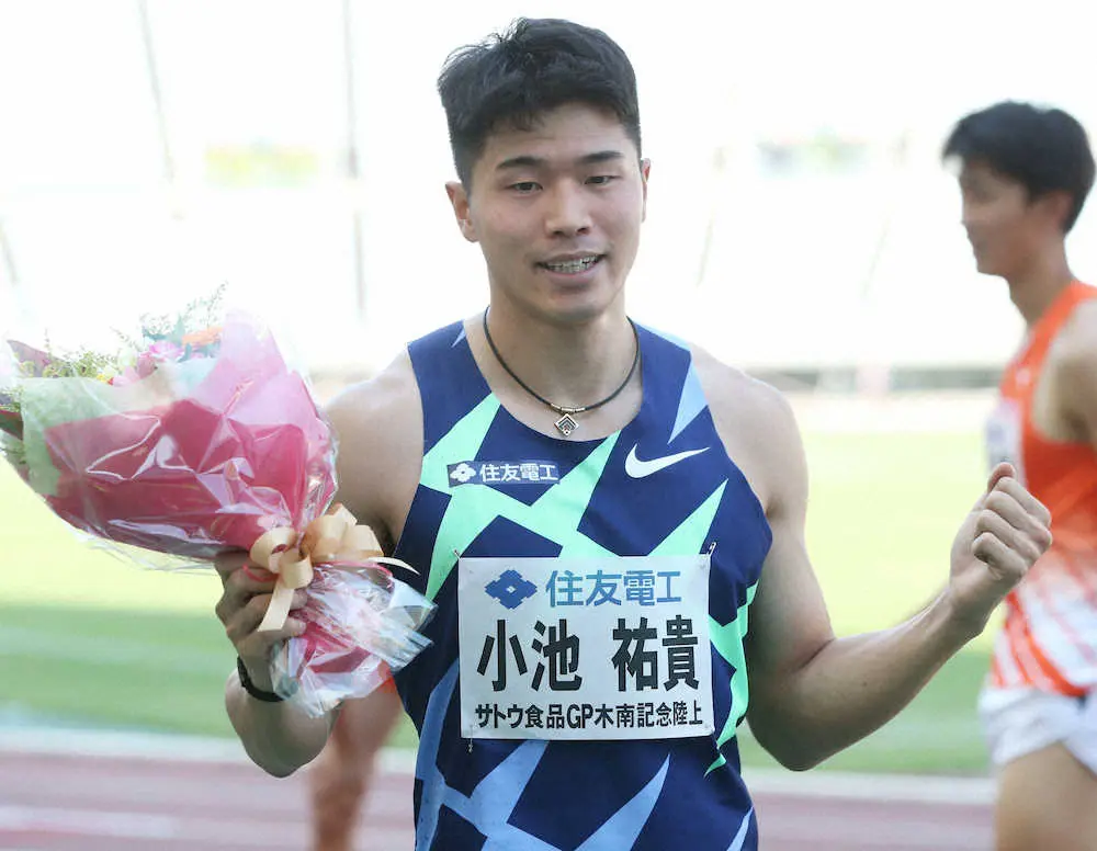 【画像・写真】小池　男子200制す　目標20秒3台届かず「残念」も…決勝はイメージ近づく