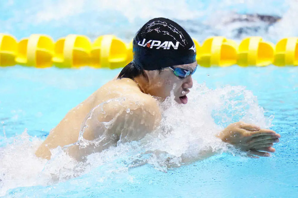 【画像・写真】武良竜也、100M平泳ぎで復帰後初レース　コロナ感染時は「ショックだった」