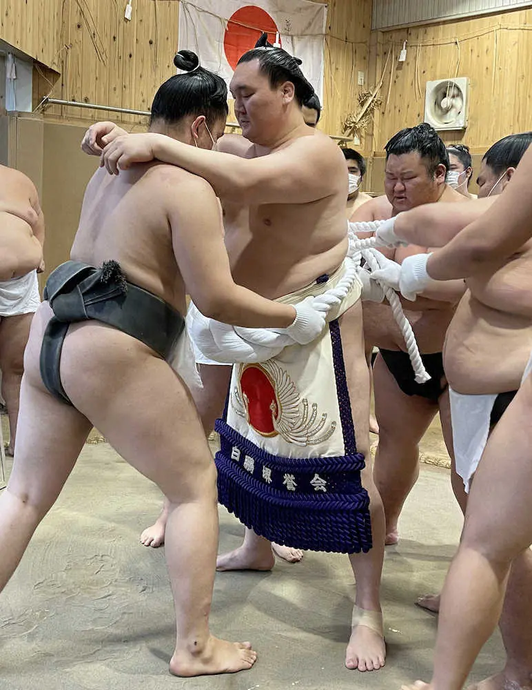 【画像・写真】白鵬　進退懸かる名古屋場所へ「状態良くなっている」右膝手術後初の取材対応