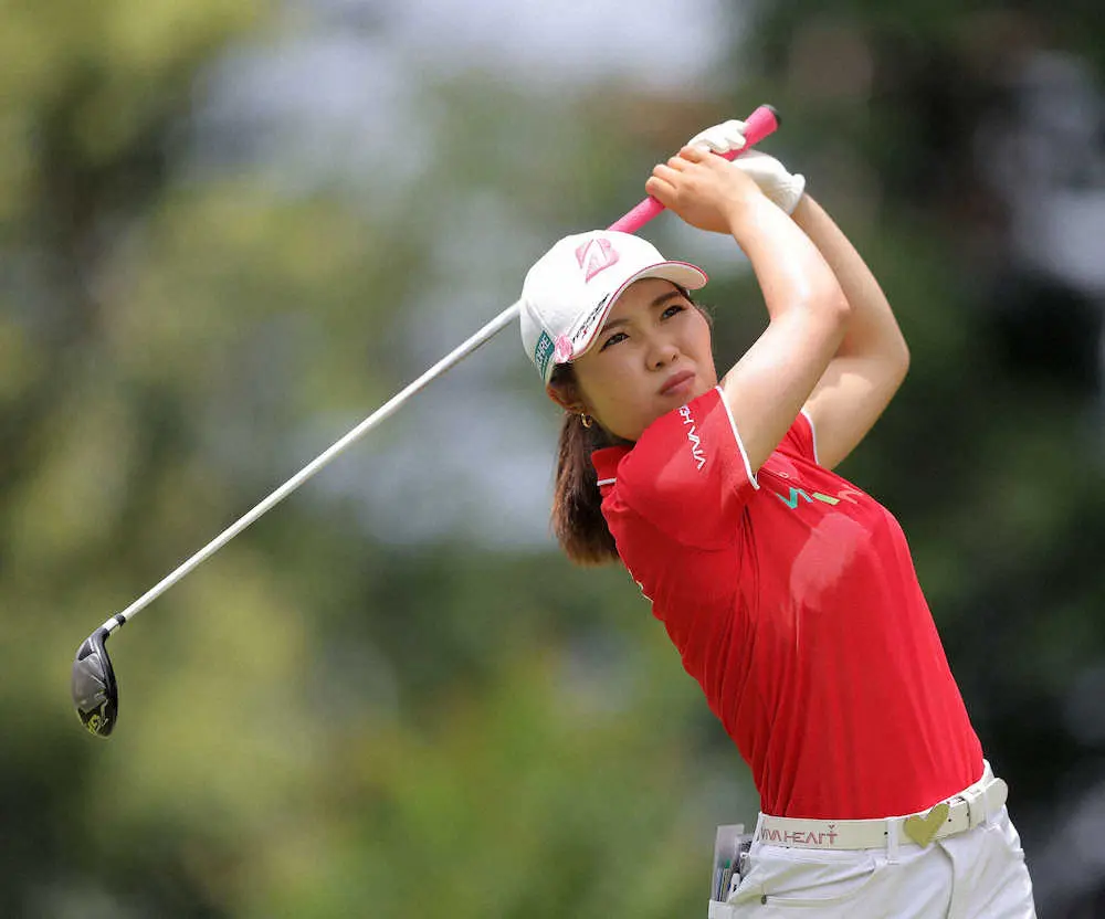 【画像・写真】古江彩佳　9打差8位で最終日へ　東京五輪切符へ厳しい状況も「自分に集中したい」