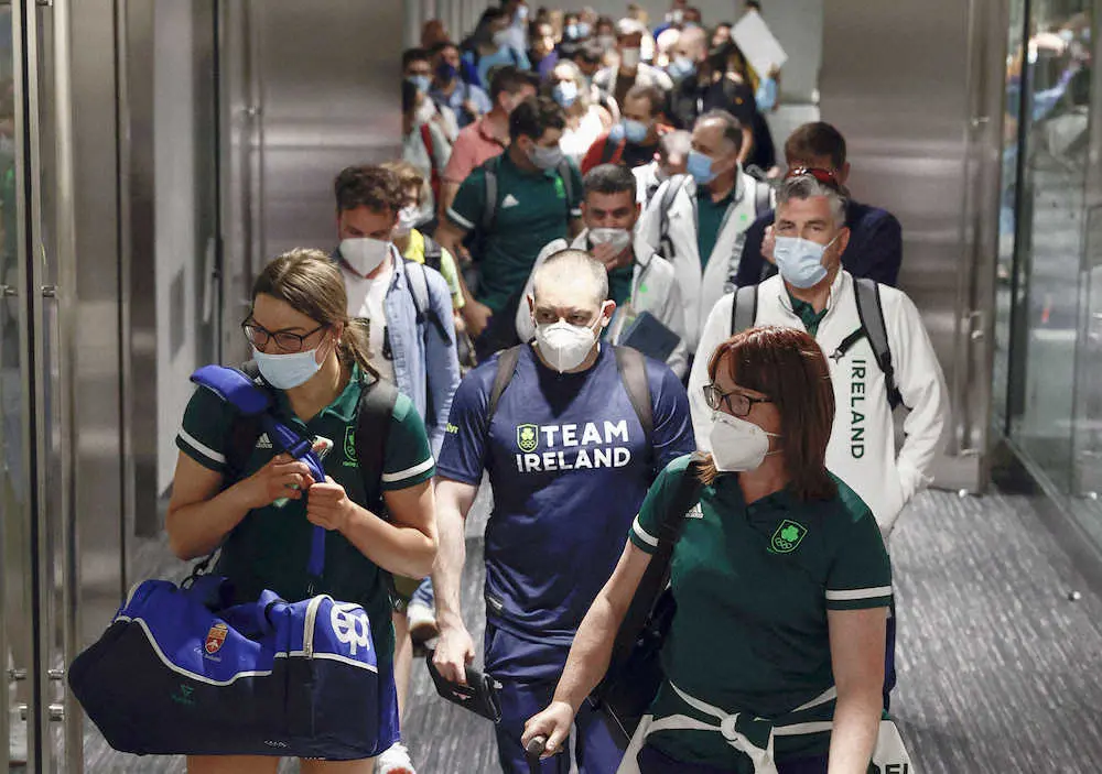 【画像・写真】米国＆ドイツなど各国五輪選手団　続々と厳戒来日「プレーブック」で行動管理