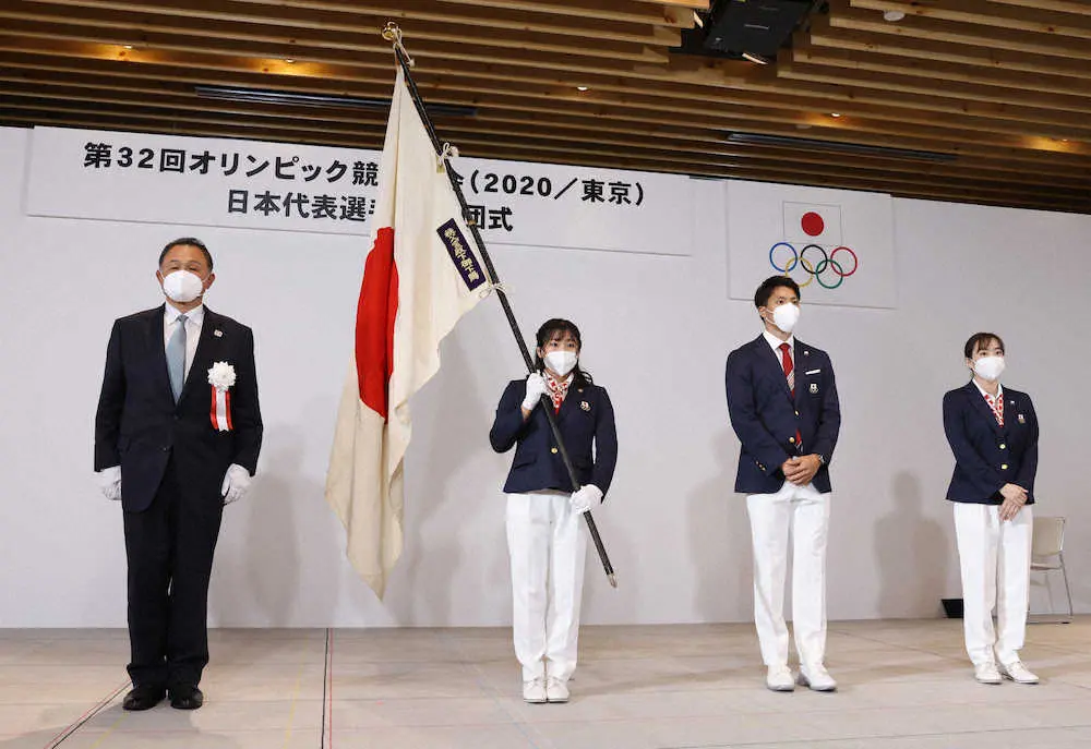 【画像・写真】東京五輪旗手のレスリング須崎優衣「日本選手団の代表として胸を張って堂々と歩きたい」