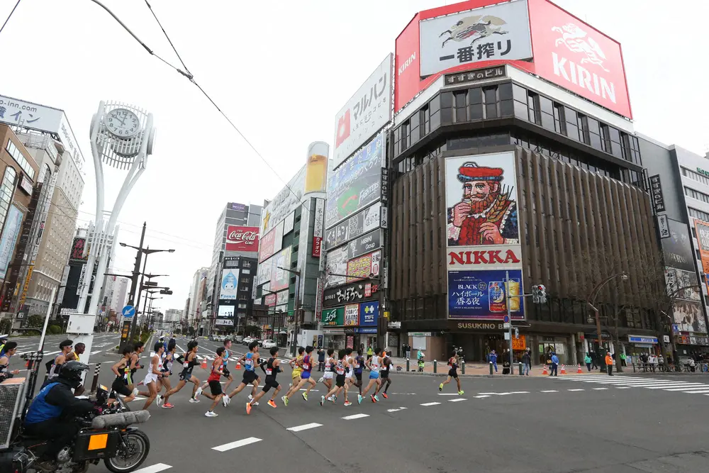 5月に行われた札幌マラソン