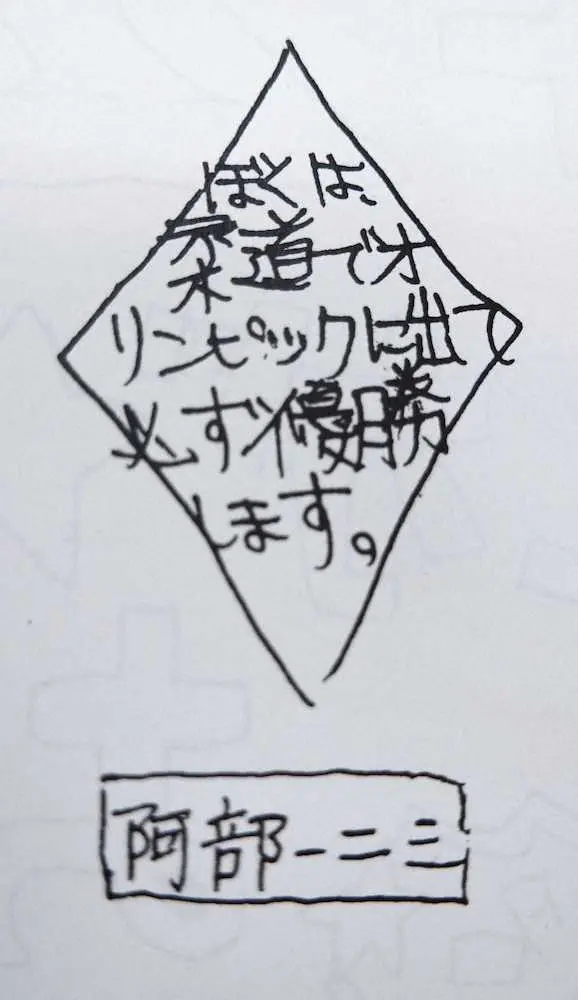 【画像・写真】阿部兄妹が小学校の卒業文集に書いた夢　同じ日にかなえた