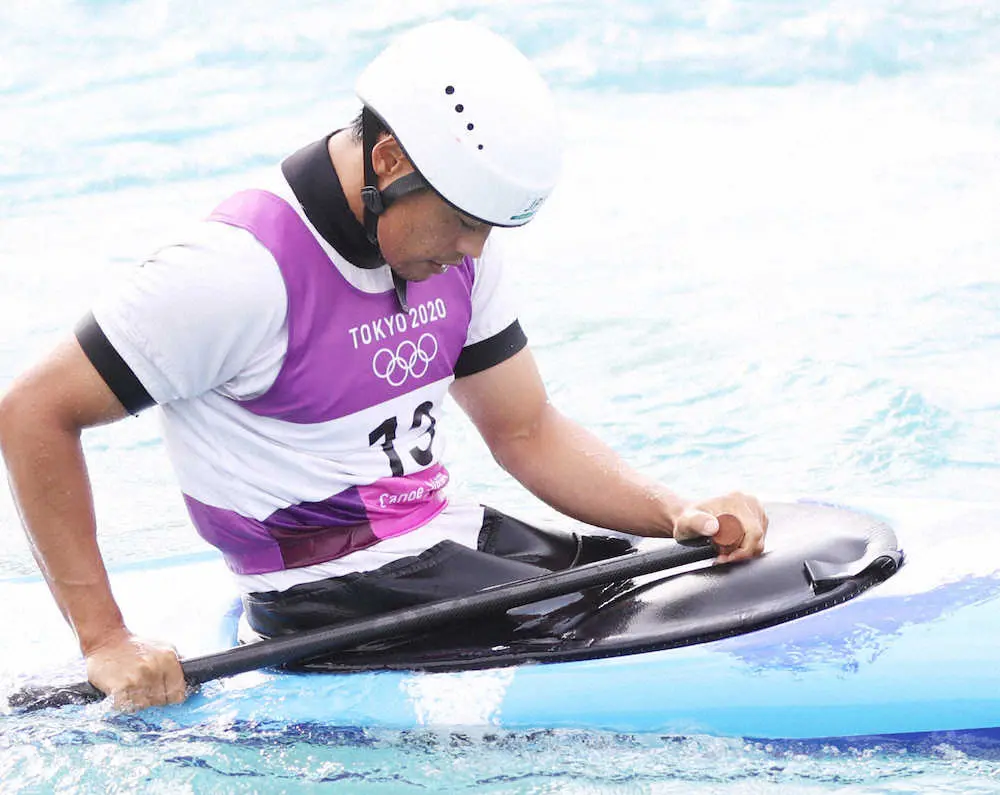 【画像・写真】カヌーのハネタク、完全燃焼の10位　2大会連続のメダル逃すも、決勝進出で第一人者の意地見せた