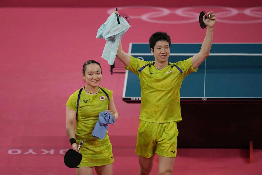 【画像・写真】水谷＆美誠の“みまじゅん”ペア　新種目混合ダブルス金王手!12歳差も敬語無用息ぴったり