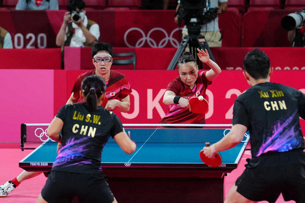 無観客なのに 卓球の混合ダブルス決勝に 謎の中国応援団 スポニチ Sponichi Annex スポーツ