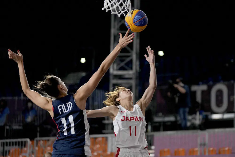 【画像・写真】3人制バスケ　男女ともに準々決勝敗退…女子代表の馬瓜ステファニーは試合後コートで泣き崩れる