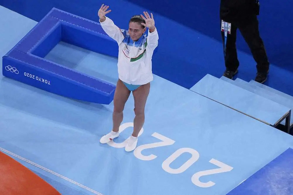【画像・写真】8回目の五輪出場を果たした体操女子のオクサナ・チュソビチナ（AP）