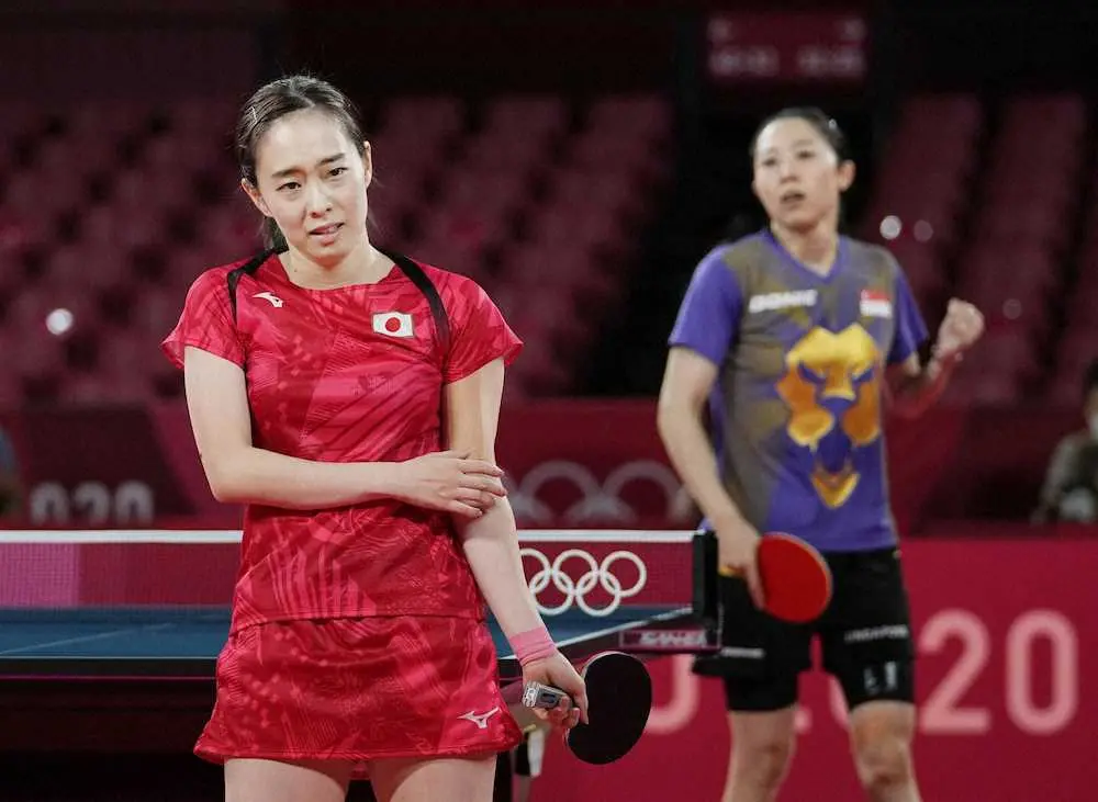 【画像・写真】佳純“屈辱”準々決勝敗退に涙、団体戦に向け「気持ち切り替えたい」