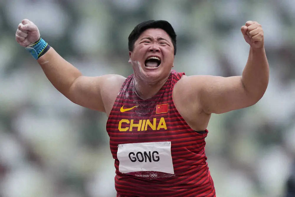 【画像・写真】マスクがカッコいい！五輪「女子砲丸投げ」がトレンド入り「全員キャラ強すぎで楽しい」