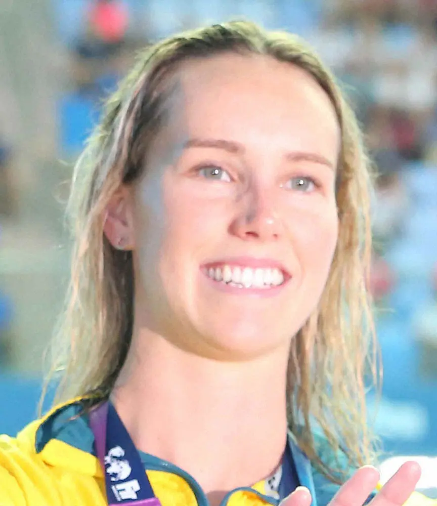 【画像・写真】E・マキオン「誇りに思う」競泳女子史上最多メダル7個獲得