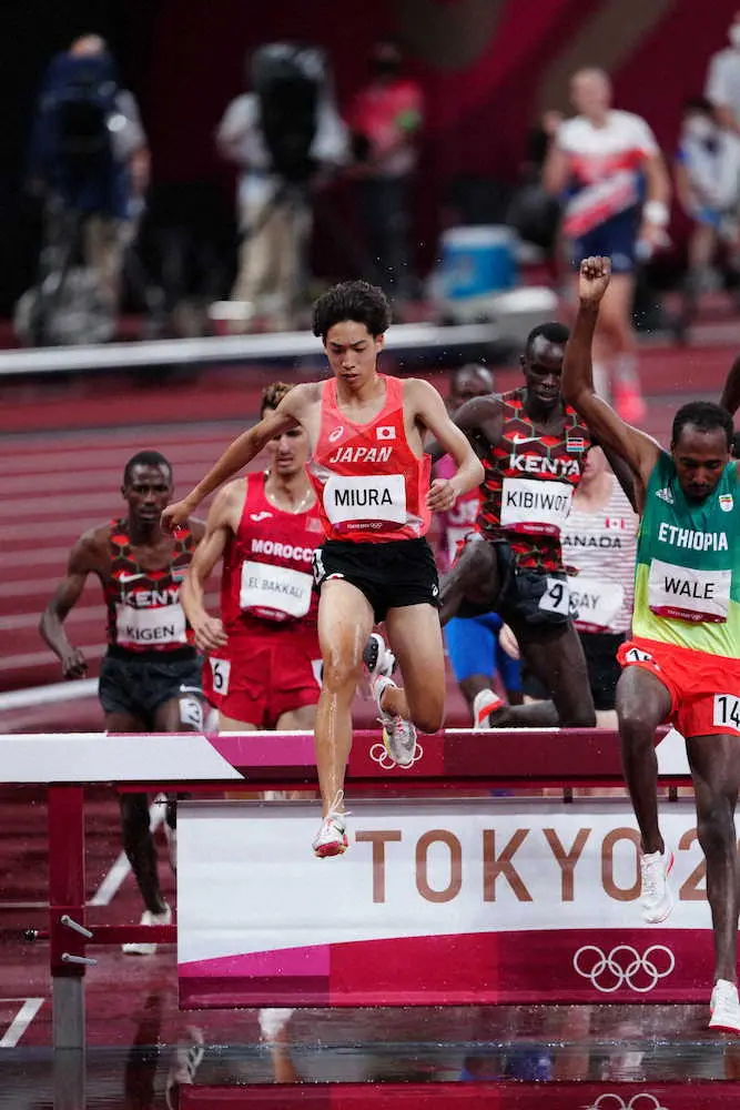 【画像・写真】三浦　男子3000障害で日本勢初の7位入賞　ラスト1周で順位2つ上げる