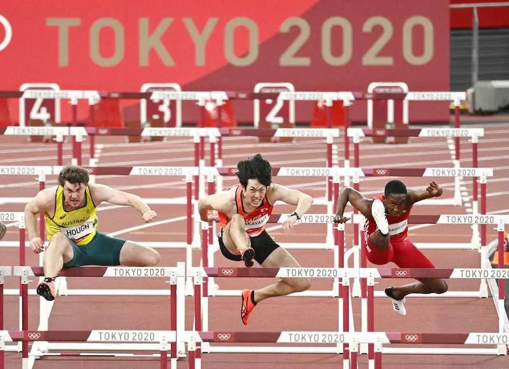 【画像・写真】男子110メートル障害予選　高山峻野、13秒98の第3組6着で準決勝進出ならず