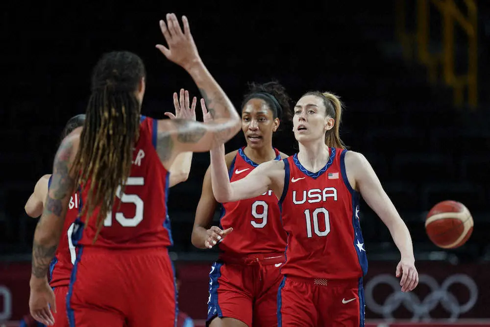 女子バスケの米国が準々決勝でオーストラリアに快勝 通算53連勝 準決勝でセルビアと対戦 スポニチ Sponichi Annex スポーツ