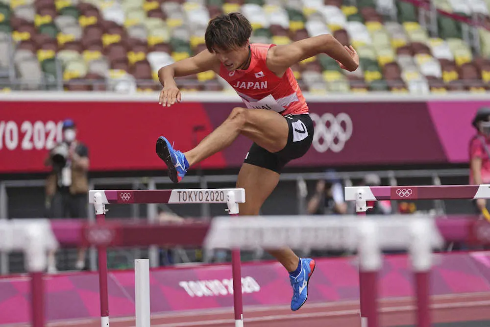 【画像・写真】金井大旺「詰めが甘いというか」まさかの転倒で決勝進出ならず　男子110メートル障害準決勝