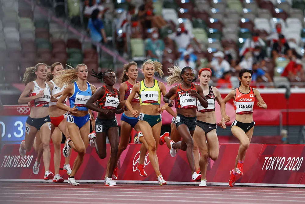 また日本新 田中希実 気持ちを乗せながら走れた 女子1500m準決で3分59秒19の5着で決勝進出 スポニチ Sponichi Annex スポーツ