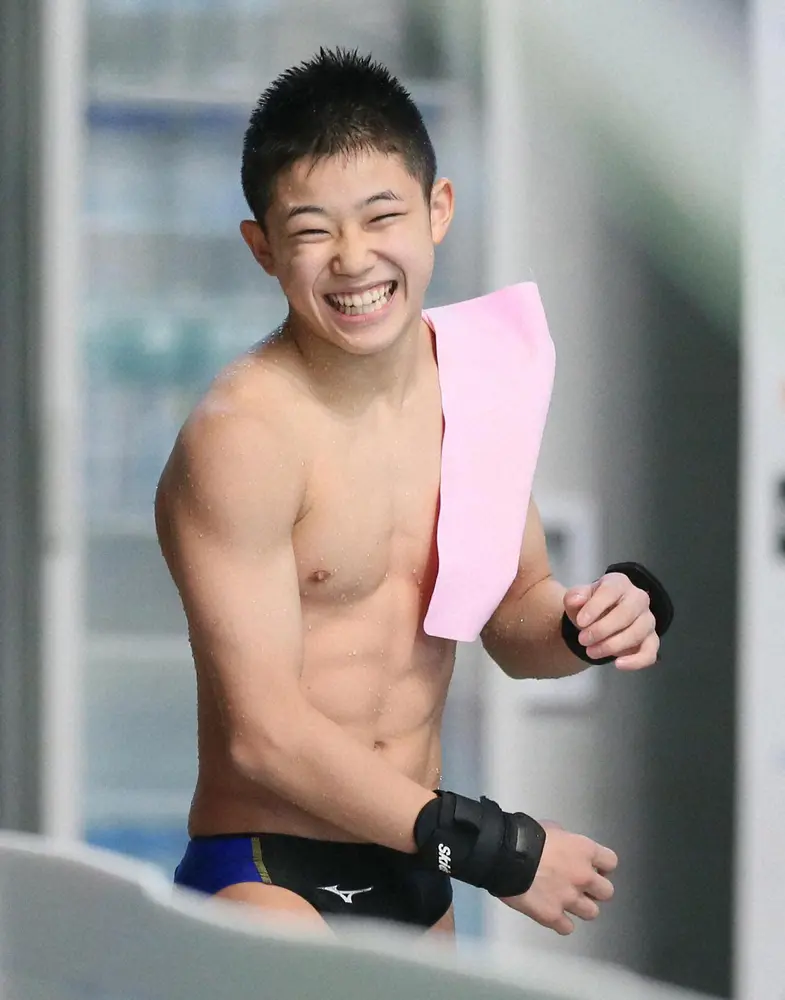 【画像・写真】飛び込み王子14歳・玉井陸斗　「選手村生活が長すぎる…」離村する選手も増えポツリ「寂しい」