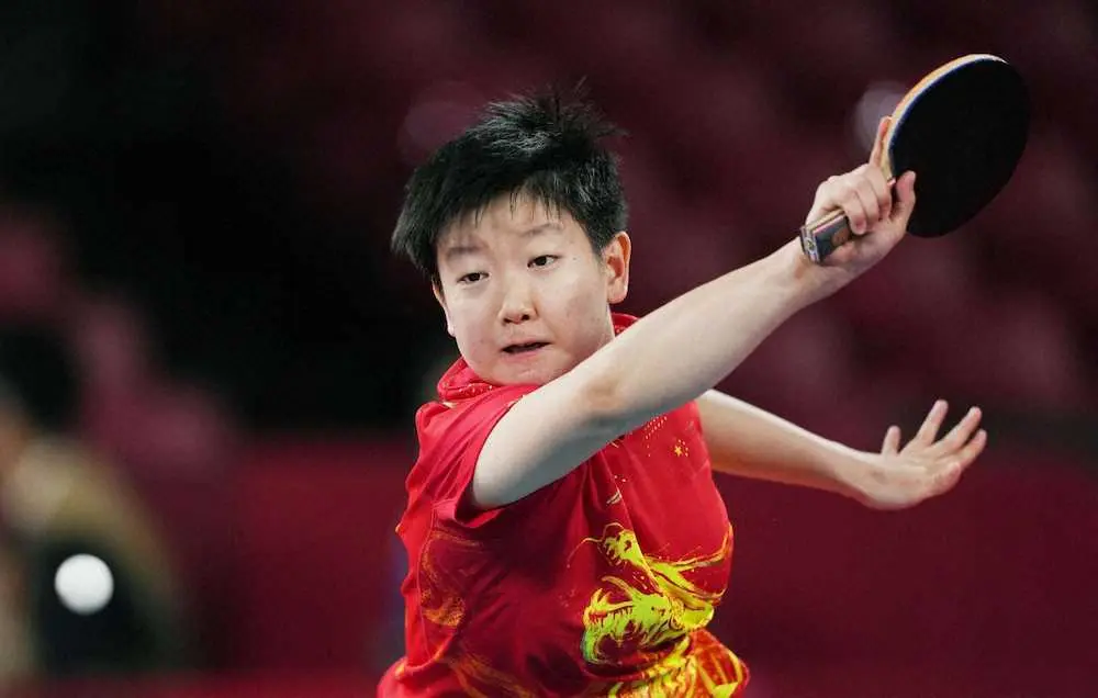 【画像・写真】中国の“小魔王”孫穎莎、伊藤美誠との対戦は「いい経験」