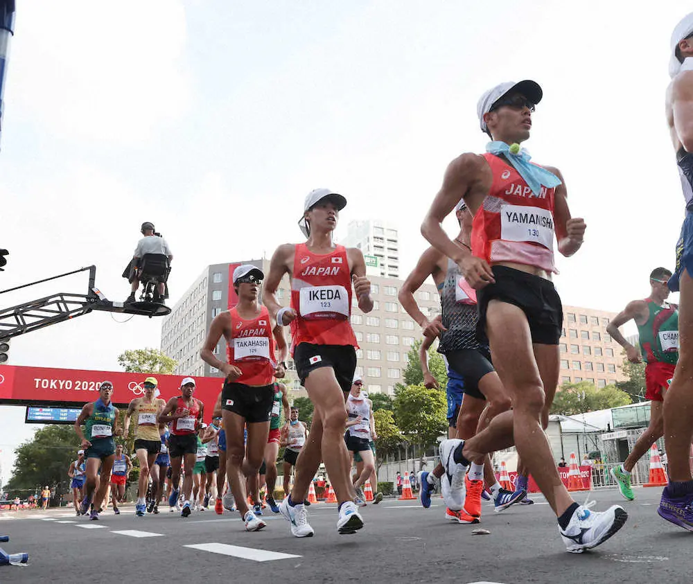 【画像・写真】男子20キロ競歩　日本勢が歴史的快挙！池田が銀メダル、山西が銅メダルを獲得