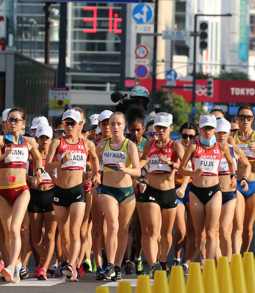 【画像・写真】競歩女子20キロ　藤井菜々子が日本選手最上位の13位、岡田は15位　競歩女子初の入賞はならず