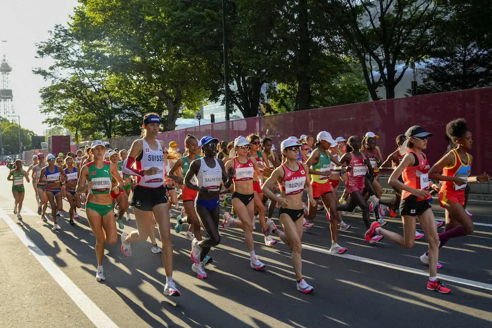 【画像・写真】女子マラソンが6時にスタート！前田、鈴木、一山が出場　前夜に異例の1時間前倒し決定