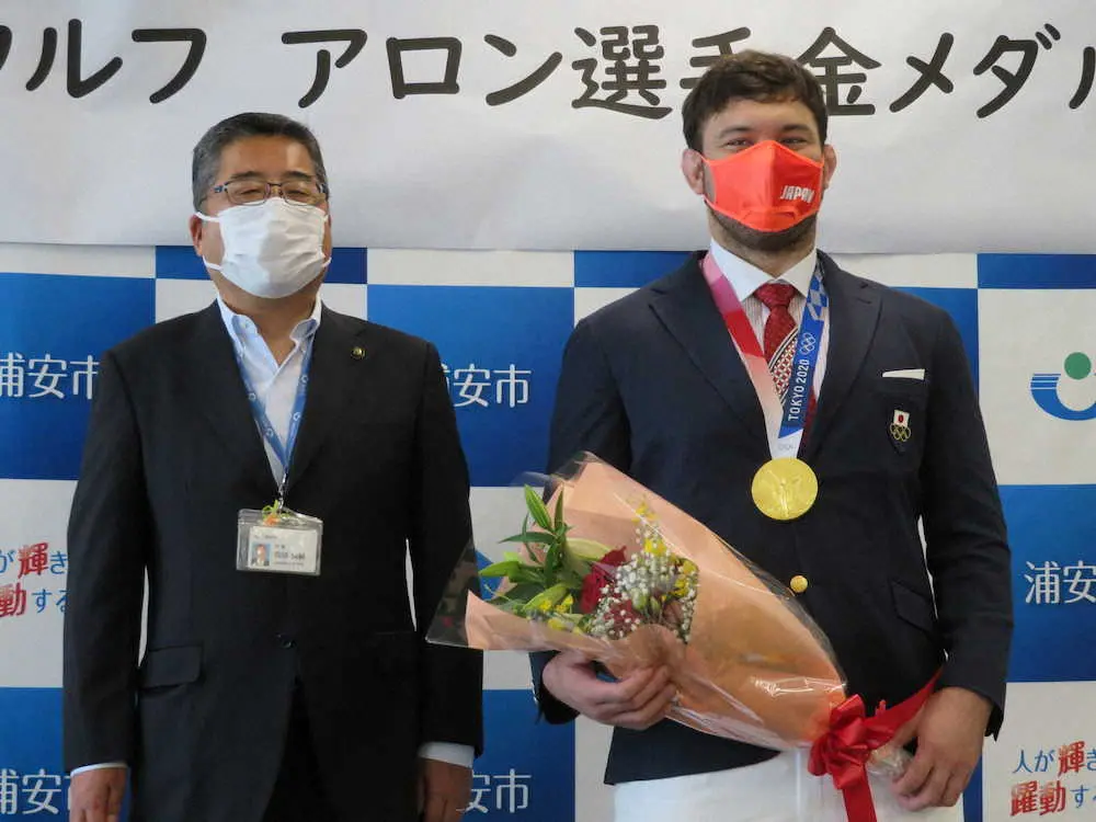 【画像・写真】ウルフ「柔道の故郷」に感謝　パリ五輪で連覇へ若い世代の台頭望む　浦安市役所表敬訪問