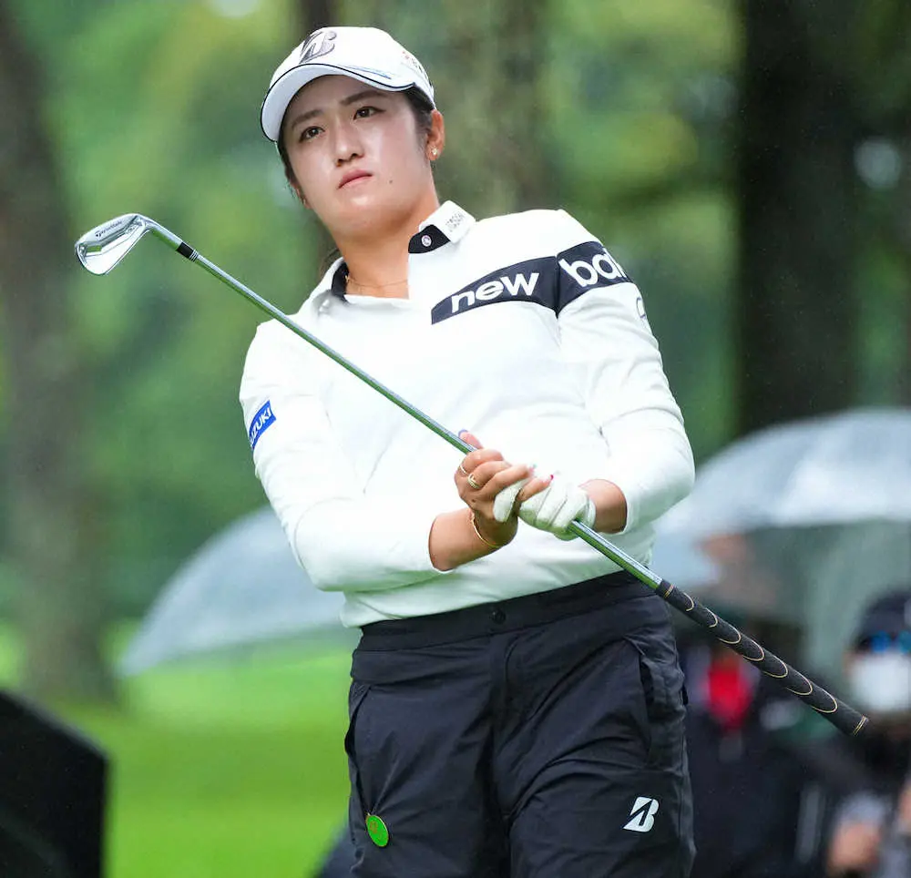 【画像・写真】銀メダリスト萌寧は五輪後初戦19位　バーディーで締め「来週につながればいい」
