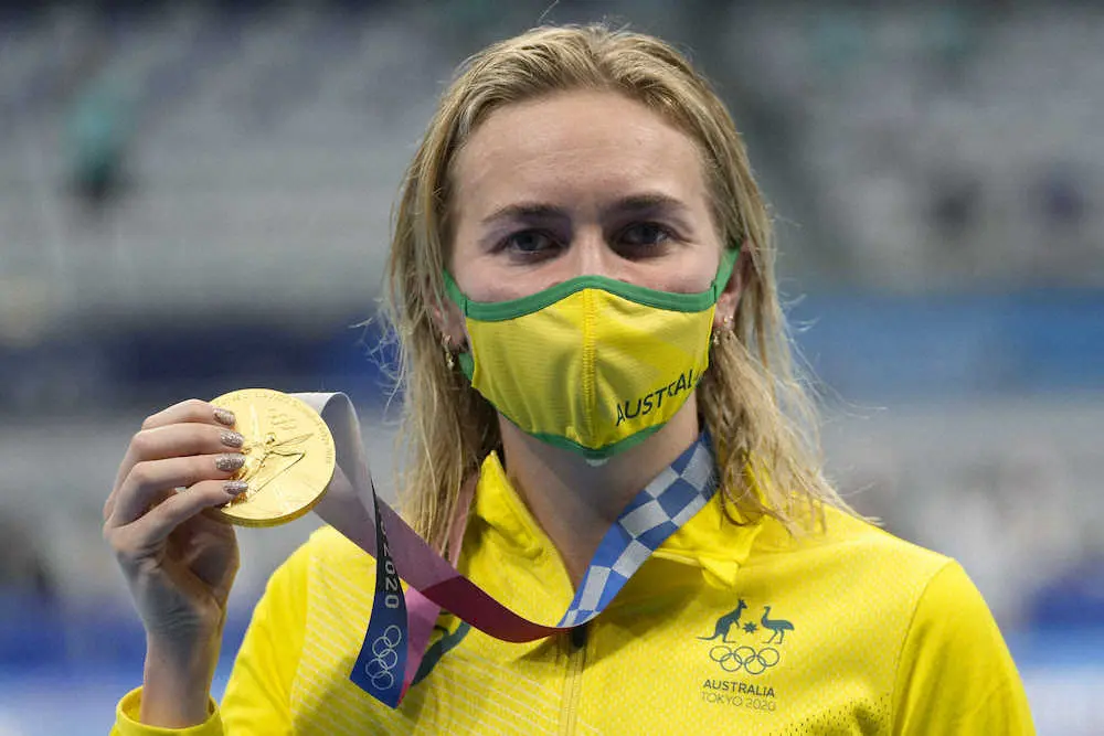 東京五輪の競泳女子で活躍したオーストラリアのティットマス（AP）