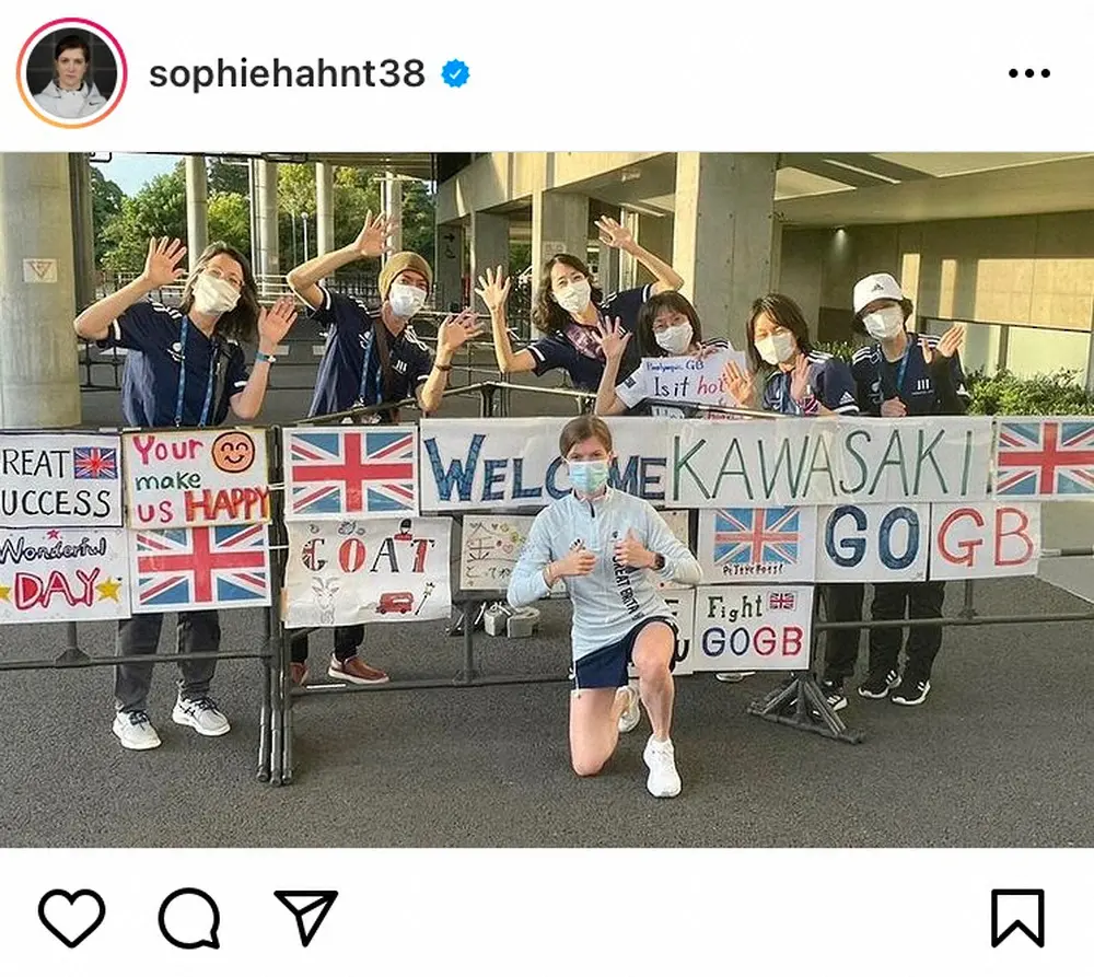 【画像・写真】パラ陸上イギリス代表　日本語で「感謝します」　キャンプ地のサポートに感激